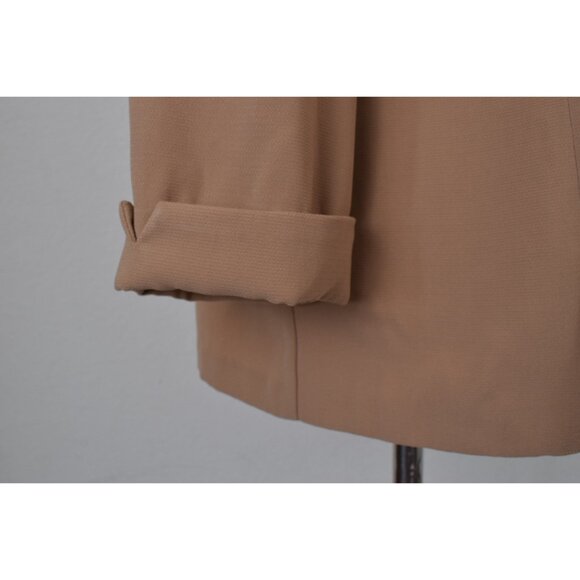 Vintage 00s Tan Polyester Lighweight Jacket size 18 - Picture 7 of 10